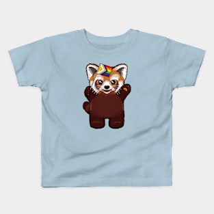 Red Panda Rainbow Kids T-Shirt